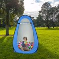 thumbnail image 6 of Portable Pop Up Shower Privacy Tent,Lightweight 1-2 Person Toilet Shower Tents,Changing Room Dressing Tent,Waterproof Camping Shower Tents,with Carry Bag,for Picnic Beach Hiking Fishing (Blue), 6 of 9