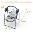 thumbnail image 6 of KFeng Baby Swing for Newborns Electric Motorized Infant Swing,Bluetooth Music,Remote,Gray, 6 of 10