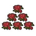 thumbnail image 3 of 6Pcs Rose Embroidery Badge Clothes Fabric Patch Applique Decor Diy, 3 of 3