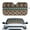 Aztec Tribal Gemoetric, variant on Yuyamidu Aztec African Tribal Car Windshield Sun Shade Portable Automotive Windshield Sunshades for SUV Van Auto Interior Accessories UV Sun and Heat Reflector