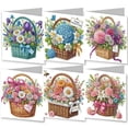 thumbnail image 6 of FLOPESN 12Pcs DIY Folding Greeting Diamond Art Painting Card ,Creative Design Thank You Card Set for Holiday Birthday Crafts Gift, 6 of 12