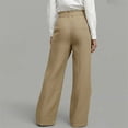 thumbnail image 4 of Endives Women Linen Pant Dress Pants Summer Business Casual Outfits Baggy Pant Wide Leg Pant With Pockets 2026 Beach Vacation, 4 of 5