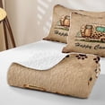 thumbnail image 4 of Erosebridal Leopard Print Camper Twin Quilt Set,Kids Happy Camping Twin Coverlet Set For Girl Boys,2 Pieces, 4 of 7