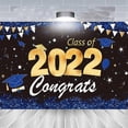 thumbnail image 5 of 210*150cm Tela de fondo de la temporada de graduación 2022, banderines colgantes para decoración de fiesta de graduación, 5 of 5