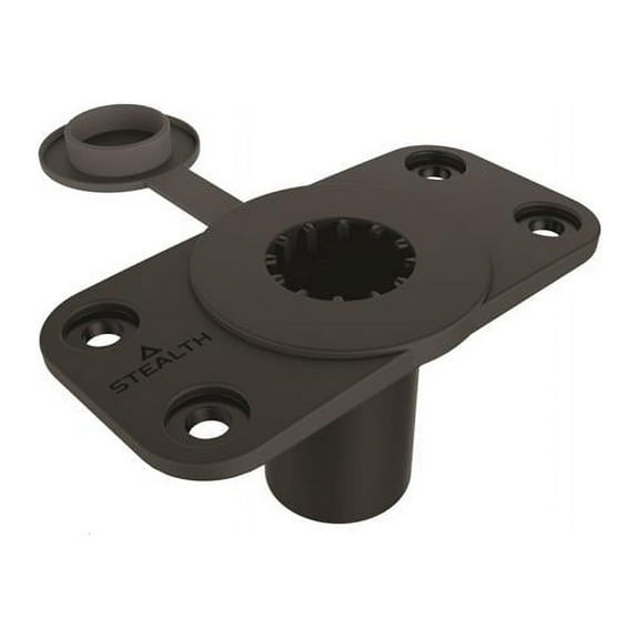 Stealth Rod Holders Flush Mount Base, Black