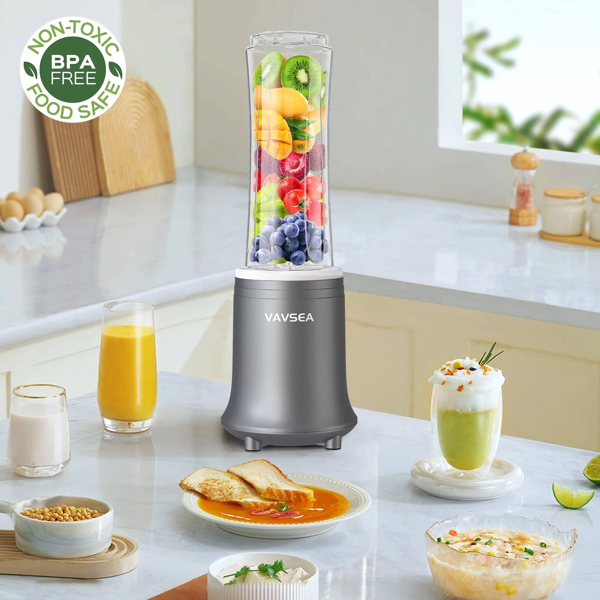 VAVSEA Personal Blender, Blender for Smoothie with BPA Free Travel Cup and Lid, Smoothie Blender for Kitchen, Office and Sports
