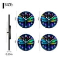 thumbnail image 2 of Wall Clock Silent Non-Ticking Battery Operated Modern Wall Clocks Decorative for Bathroom Kitchen-Colorful Dragonfly Flower Floral Picture(16inch), 2 of 4