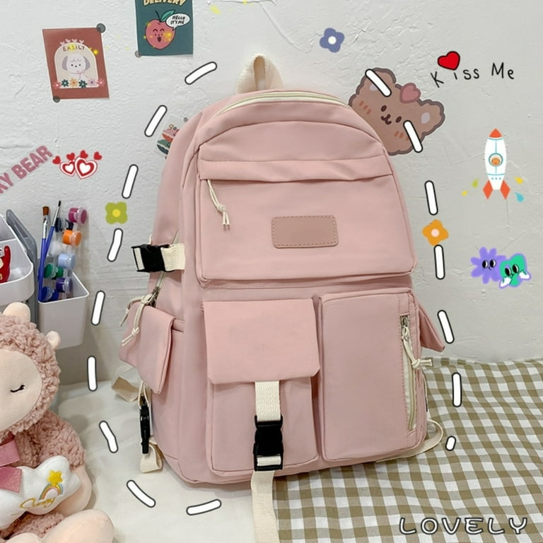 Cute Teen Girl s School Backpack Pink Large Capacity Suitable for Children Walmart