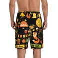 thumbnail image 3 of Bixox Men's Hello Fall printed lightweight casual shorts, soft sleep shorts with pockets., 3 of 7
