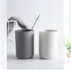 thumbnail image 4 of EeaseMX Taza de cepillo de dientes de baño de 5 piezas Copa de diente de color sólido Parejas Copas de cepillado de dientes simples para baño blanco, 4 of 8