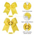 thumbnail image 3 of JoyBowie 24pcs 8inch Multi-color Bow Hair Ties, Yellow Bow, Suitable for Girls Aged 4-12, 3 of 8