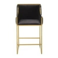 thumbnail image 3 of Take Me Home Modern Luxurious Black Velvet Counter Stool for Dining Area, 3 of 3