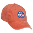 thumbnail image 3 of NASA Insignia Embroidered Washed Cap - Orange OSFM, 3 of 5