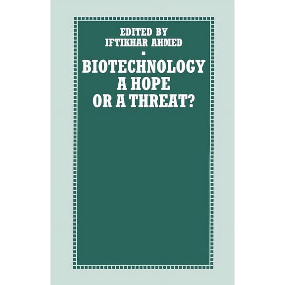 International Labour Office Biotechnology: A Hope or a Threat?, (Paperback)