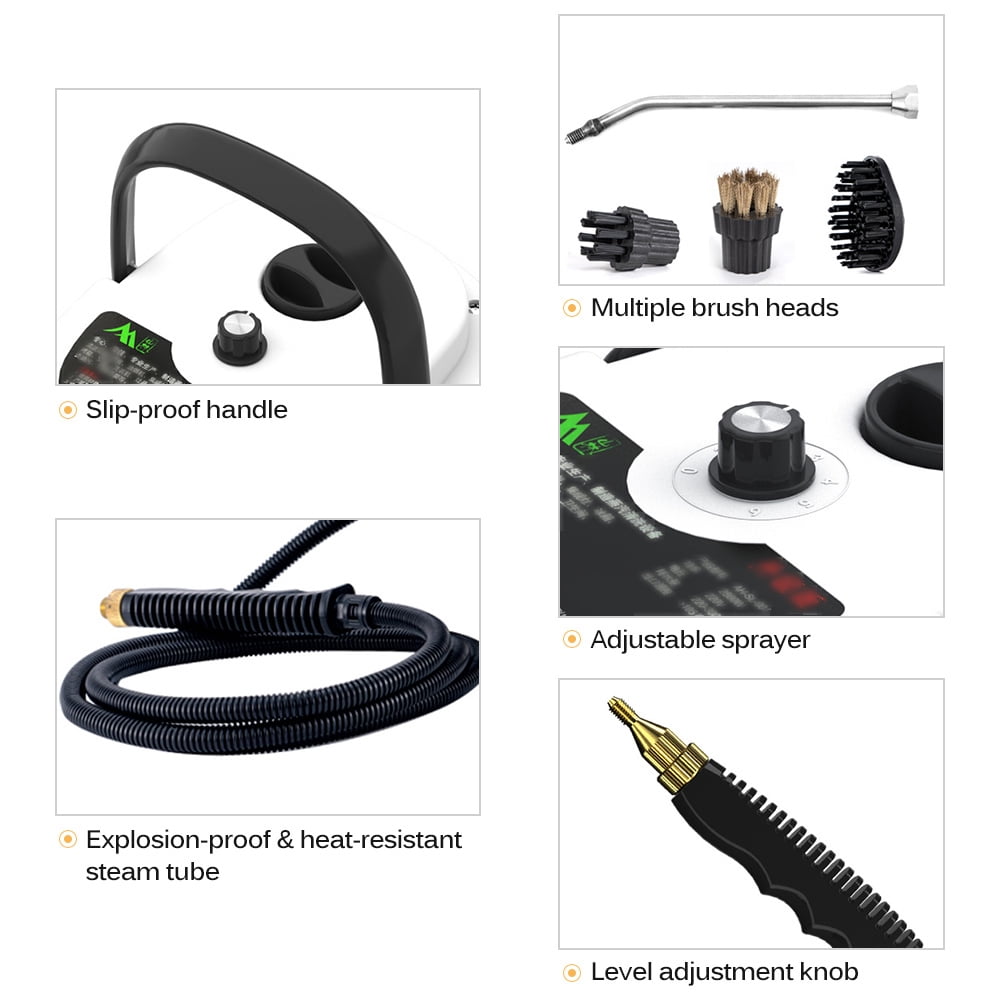 Aoresac 2500W Handheld Steam Cleaner - Powerful High Temperature Pressure Steam for Multi-Surface Cleaning - Portable & Easy to Use