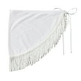 thumbnail image 4 of TOWED22 Sarong Wraps for Women Swimsuit Coverup Sheer Beach Bathing Suit Chiffon Cover Up Skirt for Swimwear（White,XXL）, 4 of 9