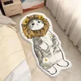 thumbnail image 1 of Cartoon Bedside Rug Cat Floor Mat Fluffy Cat Mats Irregular Carpet for Living Room Shaggy Area Rugs Thicken Doormat Cute Decor, 1 of 7