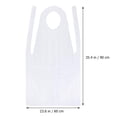 thumbnail image 2 of UPKOCH 300Pcs Disposable Paint Aprons Unisex Waterproof And Oil Proof Plastic For Messy Activities 95x60cm, 2 of 8