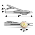 thumbnail image 3 of Taters Not Haters Tots Funny Humor Round Tie Bar Clip Clasp Tack Silver Color Plated, 3 of 6