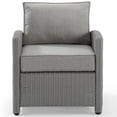 thumbnail image 3 of Afuera Living Transitional Wicker / Rattan Patio Arm Chair in Gray, 3 of 11