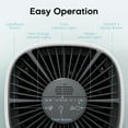 thumbnail image 2 of Breezome Air Purifier for Home Bedroom, Hepa 3-in-1 Filter Cleaner with Aromatherapy Function for Better Sleep, Smoke, Pet Dander, Odor, Dust, Office, White, 2 of 9