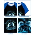 thumbnail image 4 of Fiodrimy Boys Pajamas Little Big Boys Short Sleeves and Pants Pajamas 2-Piece Pjs Set Kids Sleepwear Size 8-14, 4 of 7