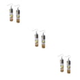 thumbnail image 3 of Pendientes de gota Qarigey Amarillo botella de cristal, 3 of 6