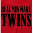 thumbnail image 2 of Funny New Father Real Men Make Twins Men's Big & Tall Graphic Hoodie Brisco Brands 4X, 2 of 4