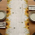 thumbnail image 5 of Table Runners 90 Inches Long Dress Scarves, Vintage Sunflower Truck Farmhouse Coffee/Dining/Kitchen Table Runner for Living Room, Summer Botanical Pastoral Retro Art 13x90 Inch, 5 of 9