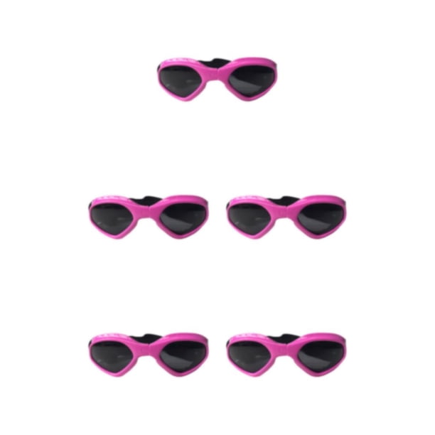 Billuyoard 1 par de gafas de sol para mascotas Reemplazo plegable Adorable Natación al aire libre Snowboard Mascotas Gafas Gafas Rosa Type2 NO2