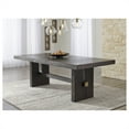 thumbnail image 2 of Ashley Furniture Burkhaus Rectangular Wood Dining Extension Table in Dark Brown, 2 of 9