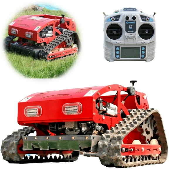 MachPro 300 lbs 9 HP Heavy-duty Remote Control Lawn Mower Manganese Steel Blade, Adjustable Cutting Height, Speed, All Terrain Cordless Grass Cutter