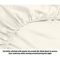 thumbnail image 3 of Regency Club Oxford 600 Thread Count 100% Cotton Solid Sheet Set (King, Ivory), 3 of 3