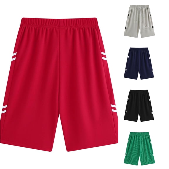 Boys Shorts Athletic Training Basketball Shorts Running Shorts Mesh Gym Workout Shorts No Pocket Activewear for Kids Juniors Exercise Shorts 9-10 Years