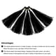 thumbnail image 4 of 50 Pcs Guirnalda de flecos negros con cuerda para decoración de bodas y fiestas de cumpleaños, 4 of 7