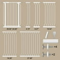thumbnail image 6 of Fairy Baby Baby Gate Tall 40.55" Extra Wide Pet Dog Gate 30"-34" White Metal, 6 of 8