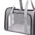 thumbnail image 2 of Carrier Cat bolso transpirable portátil Pet Outing Bag suministros para mascotas (gris claro), 2 of 6