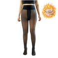 thumbnail image 2 of Sakmal Fleece Lined Black Tights 80D Pantyhose High Waisted Ladies Tight, 2 of 5