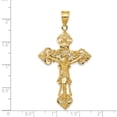 thumbnail image 3 of 14k INRI Fleur De Lis Crucifix Pendant, 3 of 3