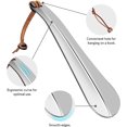 thumbnail image 3 of Shoe Horn 7.5 Inch, Portable Shoe Horns, Travel Shoes Horn, Premium Stainless Steel Metal Shoe Horn, Shoe Helper for Men, 3 of 5