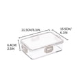 thumbnail image 2 of Binmer Kitchen Storage Square Sealed Tank, Grain Storage Tank, Pet Plastic Food Grade Refrigerator, Fresh-keeping Storage Box, 2 of 3