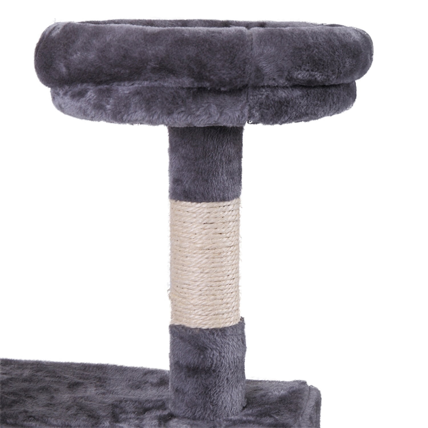 Veryke 60" Cat Tree, Cat Tower with Scratching Posts Dangling Ball and Ladder, Cat Condo for Kittens Cats and Pet, Multi-Level Climber Activity Centre, Gray Veryke 60" Cat Tree, Cat Tower with Scratching Posts Dangling Ball and Ladder, Cat Condo for Kittens Cats and Pet, Multi-Level Climber Activity Centre, Gray