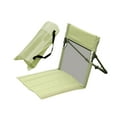 thumbnail image 4 of Silla de suelo con respaldo, silla de camping, silla de arena, silla plegable para adultos Verde, 4 of 8