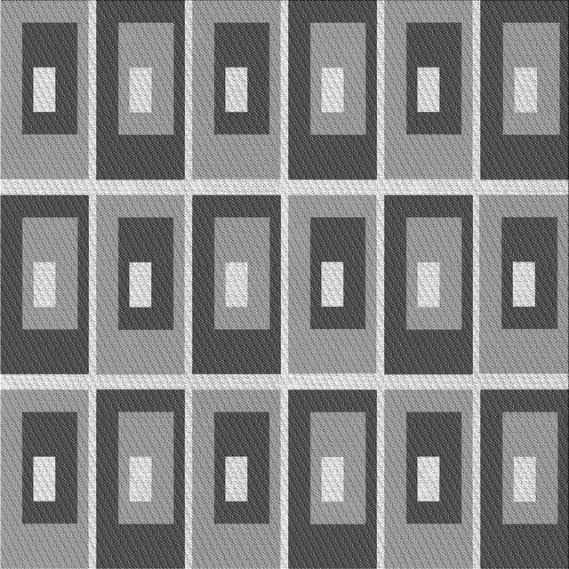 Ahgly Company Machine Washable Indoor Square Transitional Gray Cloud Gray Area Rugs, 6' Square