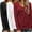 Black, White, Red, variant on Zeagoo Long Sleeve Shirt for Woman V-Neck T Shirt Solid Casual Basic Tops Fall Tees Summer Clothing