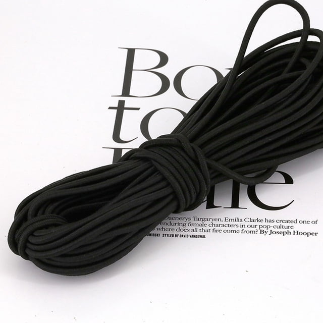 Lefu 2.5mm Color Round Polyester Elastic Rope Rubber Band for Sewing, Crafting & DIY