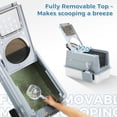 thumbnail image 6 of PAWZ Road 304 Stainless Steel Litter Box with Lid Large Cat Litter Box with Scoop, Enclosed, Easy Clean, Odor Control, 6 of 23