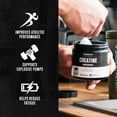 thumbnail image 2 of Jacked Factory Poudre de Créatine Monohydrate 150 g - Supplément Certifié Informed Choice Appartenant à des Canadiens pour Augmenter la Masse Musculaire*, Améliorer la Force, la Puissance et la Performance** - 30 Portions, Sans Saveur, 2 of 9