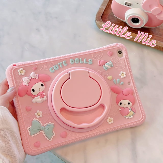 2024 nueva funda protectora de silicona de dibujos animados para ipad tableta mini45 de 10,2 pulgadas anticaída 2024 air3 adecuada