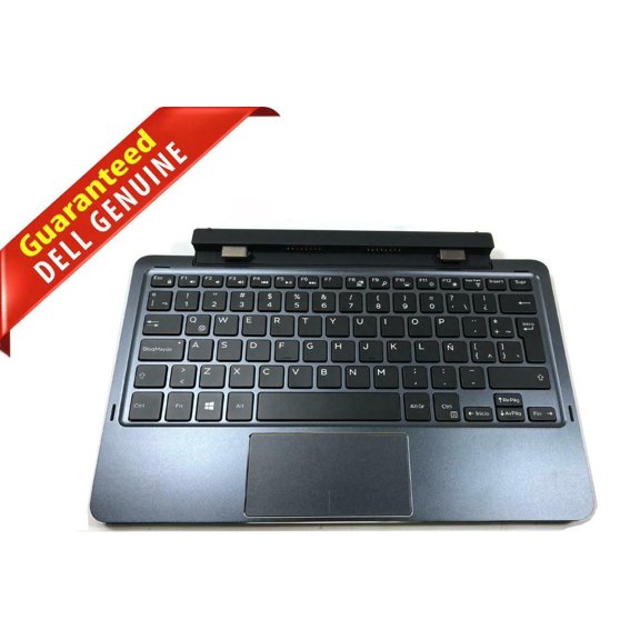 Pre-Owned Dell Latitude 11 5175 5179 Tablet Back Lit Keyboard Dock K12M Spanish P1D91